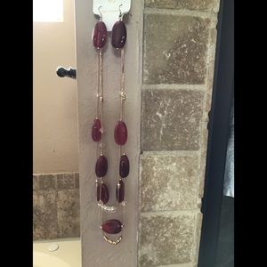 Necklace and earrings